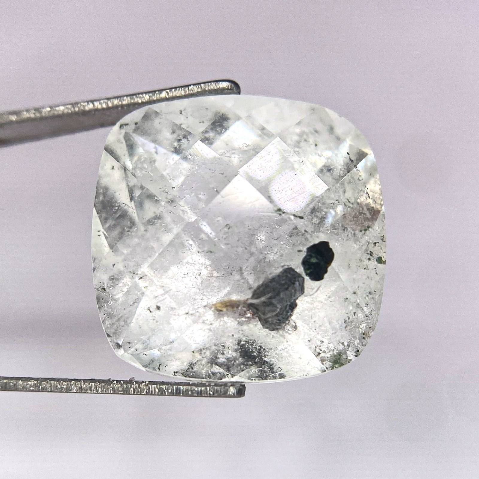 11.70 ct QUARTZ WITH DIOPSIDE – MADAGASCAR – Natural Rare Untreated Faceted