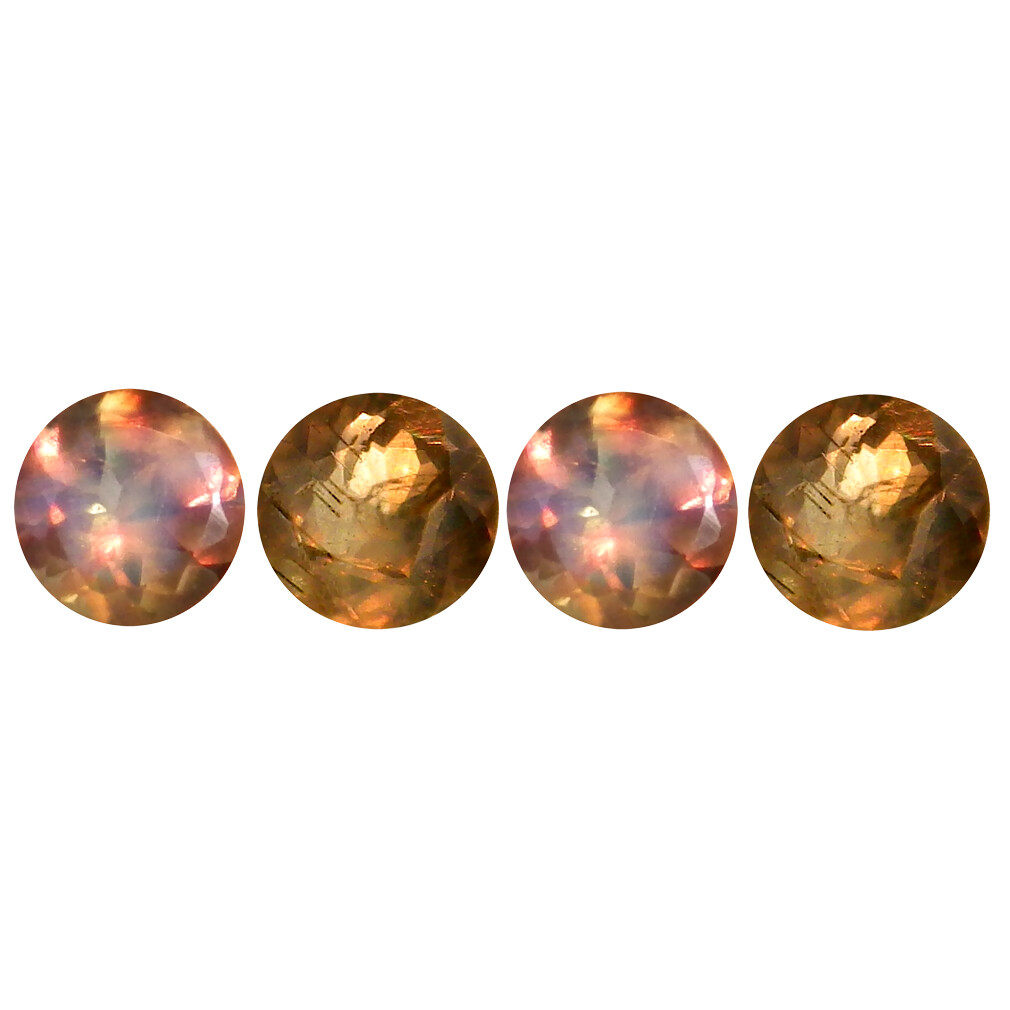 0.36 ct (4 pcs Lot) Valuable CALIBRATED SIZE(3 x 3 mm) Round Shape Alexandrite