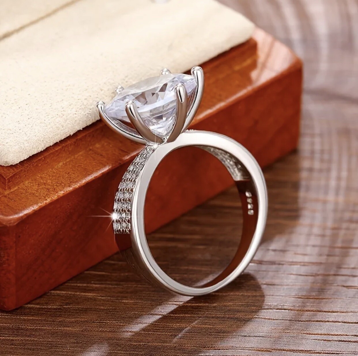 925 Plated Zicron Ring