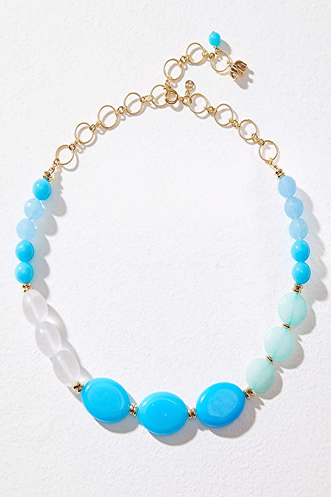 ANN TAYLOR LOFT TURQUOISE SPLASH MIXED STONE STATEMENT NECKLACE NEW WITH TAGS
