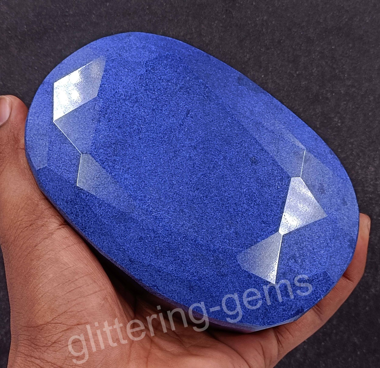 Collector Grade 5852Ct Natural African Blue Sapphire IGL Certified Oval Cut 5DOS