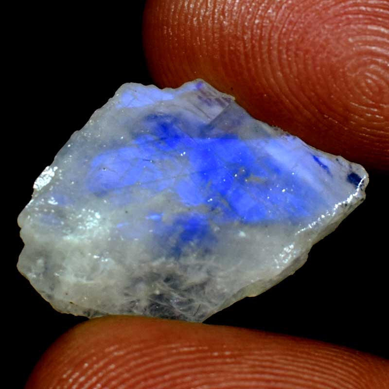 Rainbow Moonstone Rough Antique Flash 100% Natural Gemstones 12.10Cts.