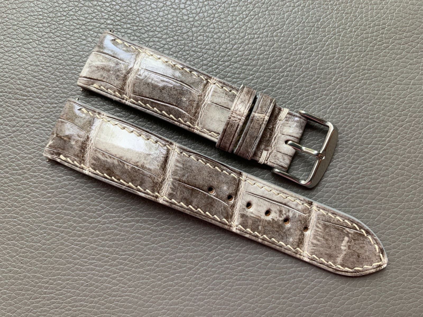 Genuine Leather Skin watch strap band, Custom Sizes 10mm to 26mm