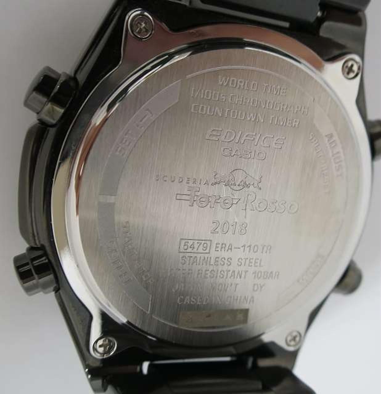 EDIFICE SCUDERIA TORO ROSSO collaboration Model number ERA 110TR CASIO