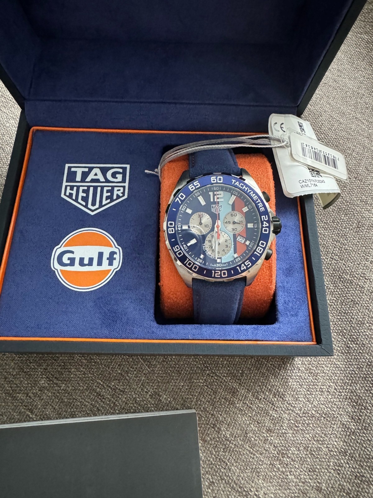 TAG Heuer Formula 1 Blue Dial Men’s Watch Gulf Special Edition – CAZ101N.FC8243