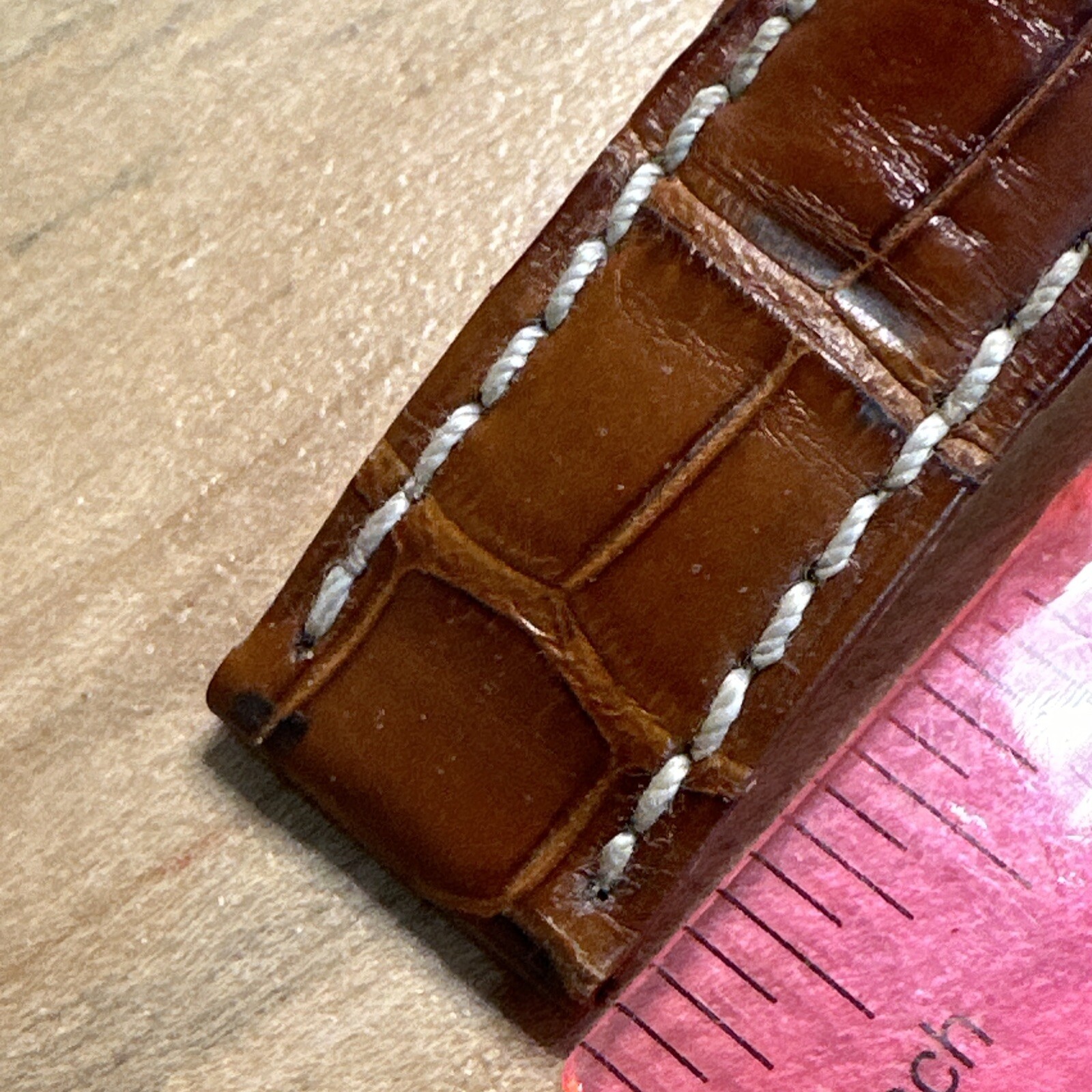 Rolex Geneva Brown Alligator Strap Ref 341767 16mm/20mm 85mm Long BDB139