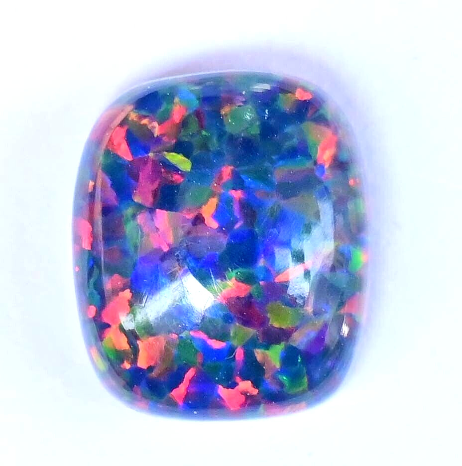 6.65 Ct Natural Ethiopian Black Fire Opal Untreated Certified Precious Gemstone