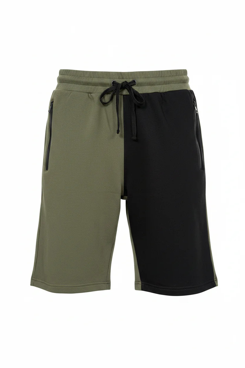 True Rock olive green & black colorblock set size medium