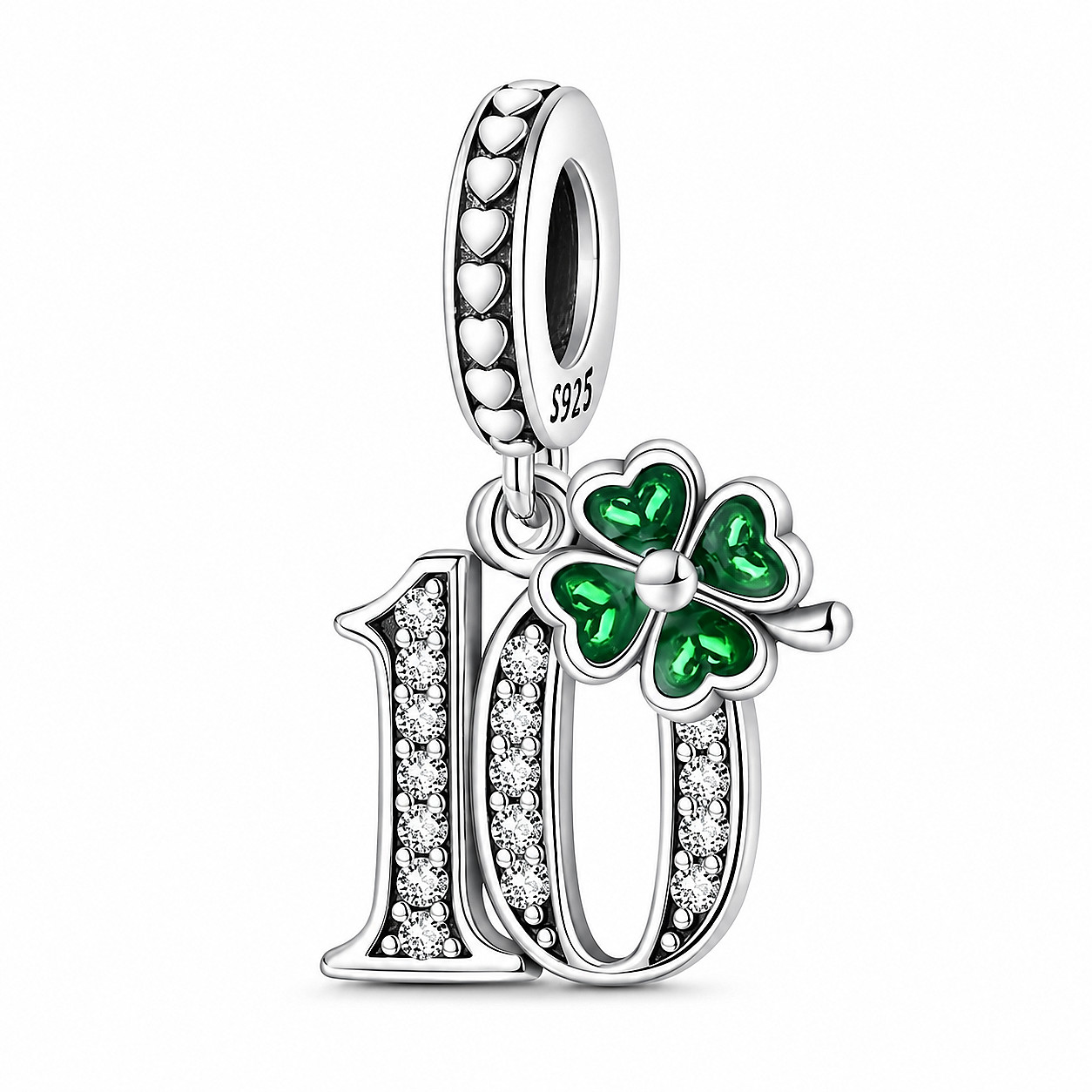 MariaFonte Bead Charm 10 Years 925 Sterling Silver Compatible Pendant