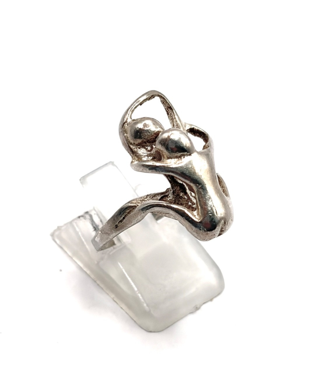 Vintage Silver Erotic Studio Design Ring Size P 1/2 (US 8)