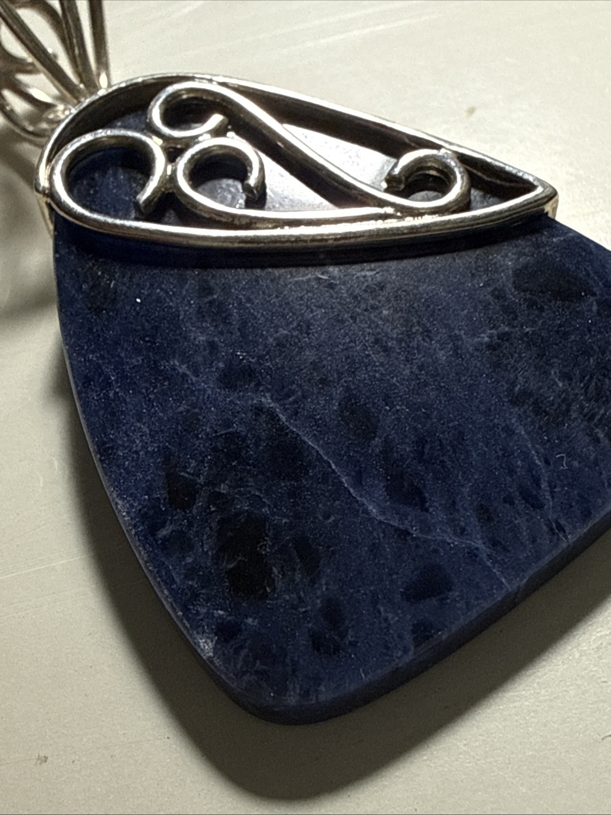 Jay King DTR Mine Finds Sodalite Pendant 925 Sterling Rich Royal Blue READ