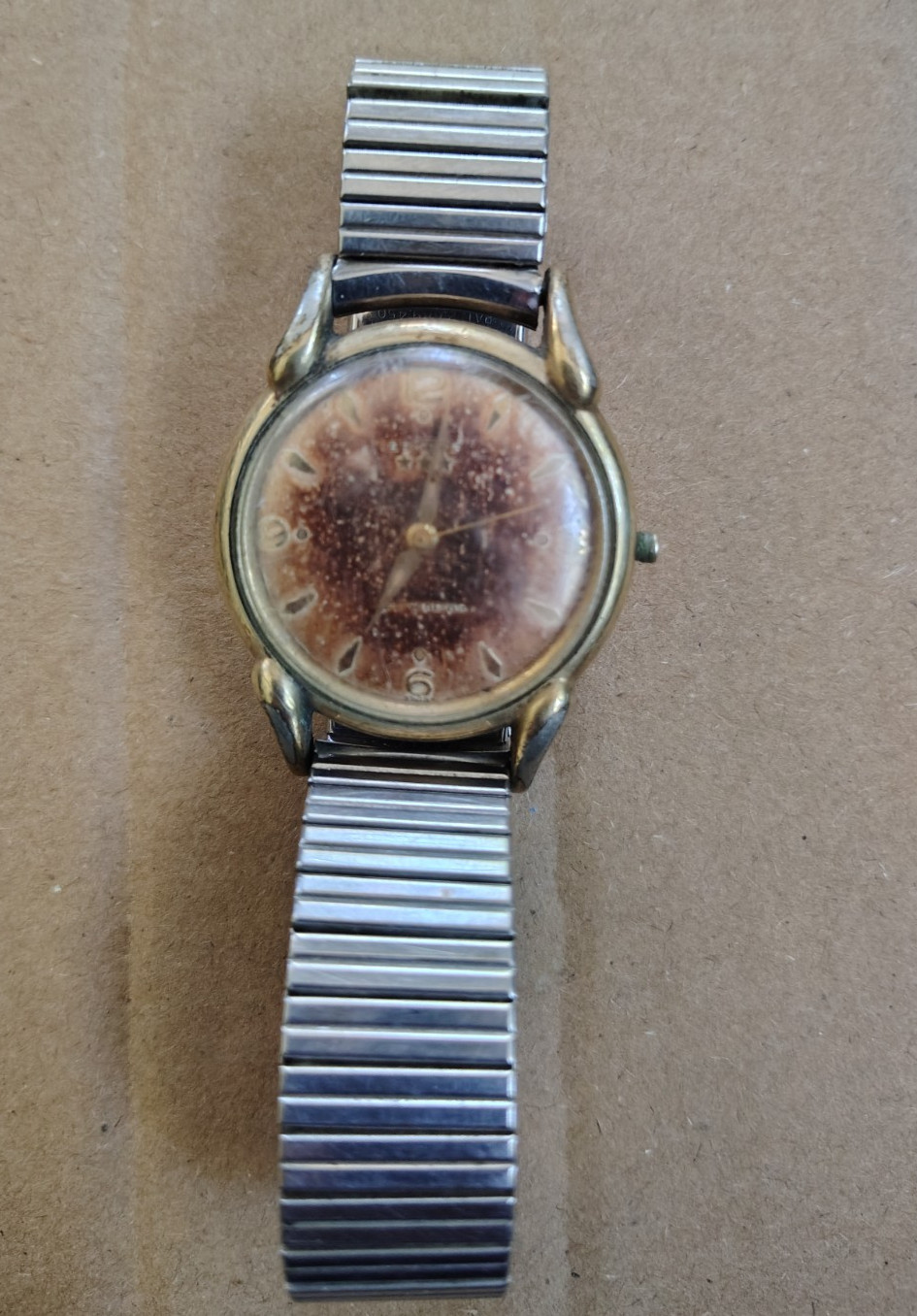 RARE Vintage 1950s Benrus 3-STAR SELF-WINDING 10K RGP TOP Watch (AS IS)
