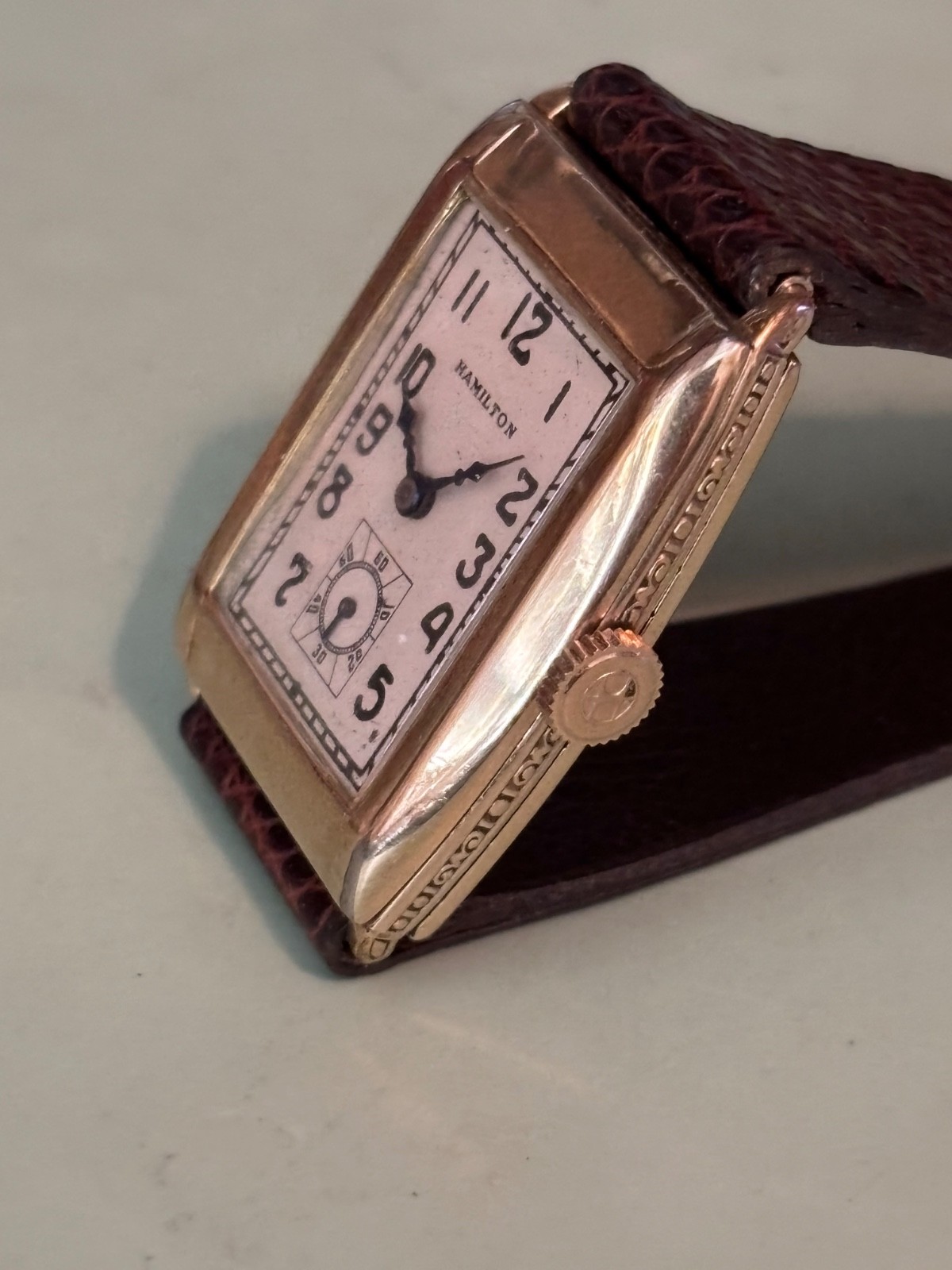 1932 Hamilton “Gladstone” 987F 14K Yellow Gold Filled Wristwatch