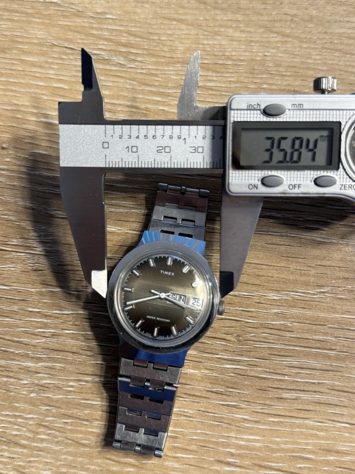 vintage Timex Marlin watch, mechanical, manual-wind model, Original Band