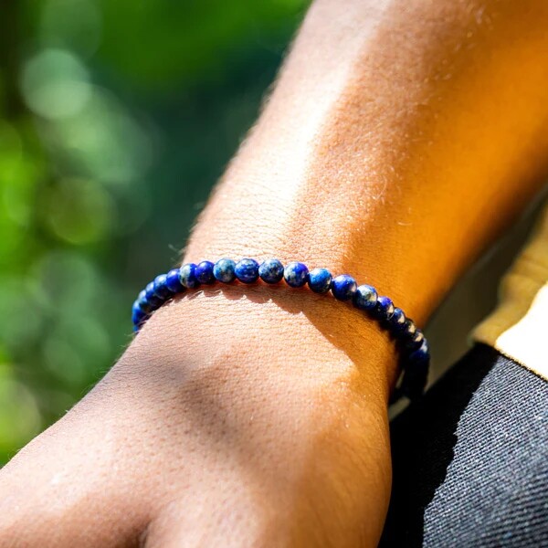 4mm Natural Gemstone Round Beads Layering Healing Bracelets for Reiki Balance