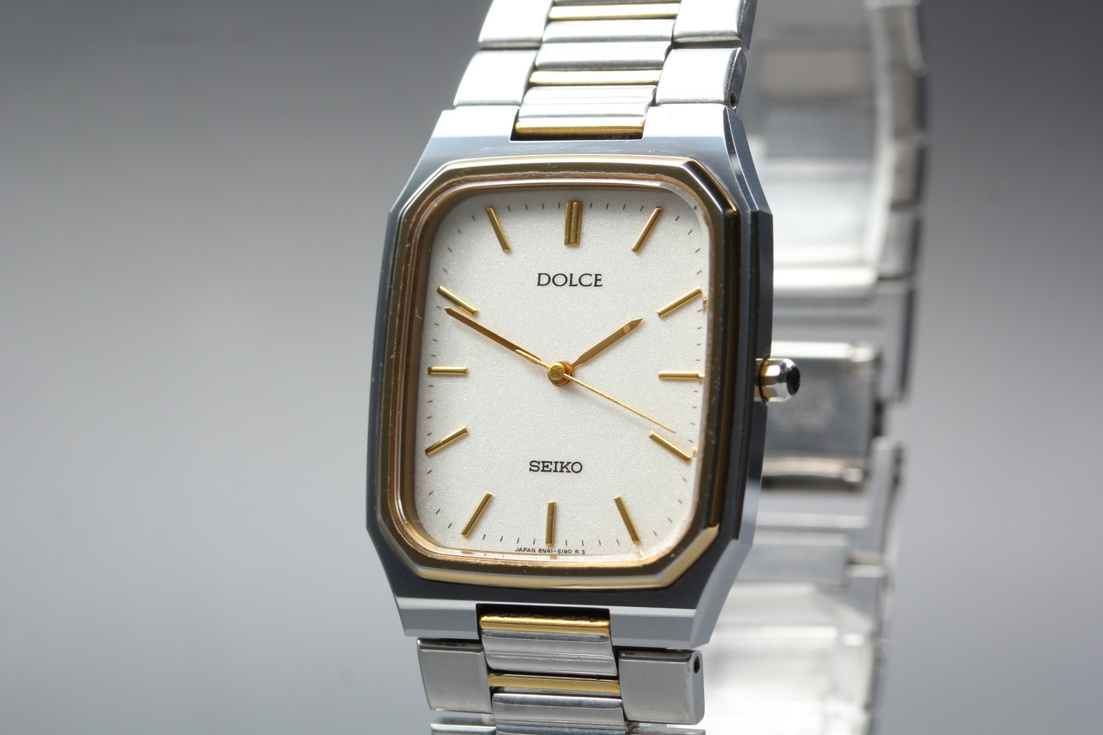 [Exc+5] Seiko Dolce 8N41-5140 Tungsten Qz Men’s Watch Vintage 1991 From JAPAN