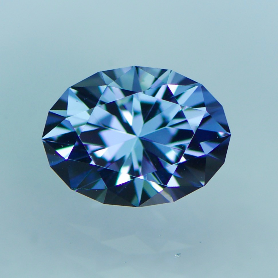 1.55ct Natural Tanzanite Custom Cut, 8.17 x 6.08mm, See Video