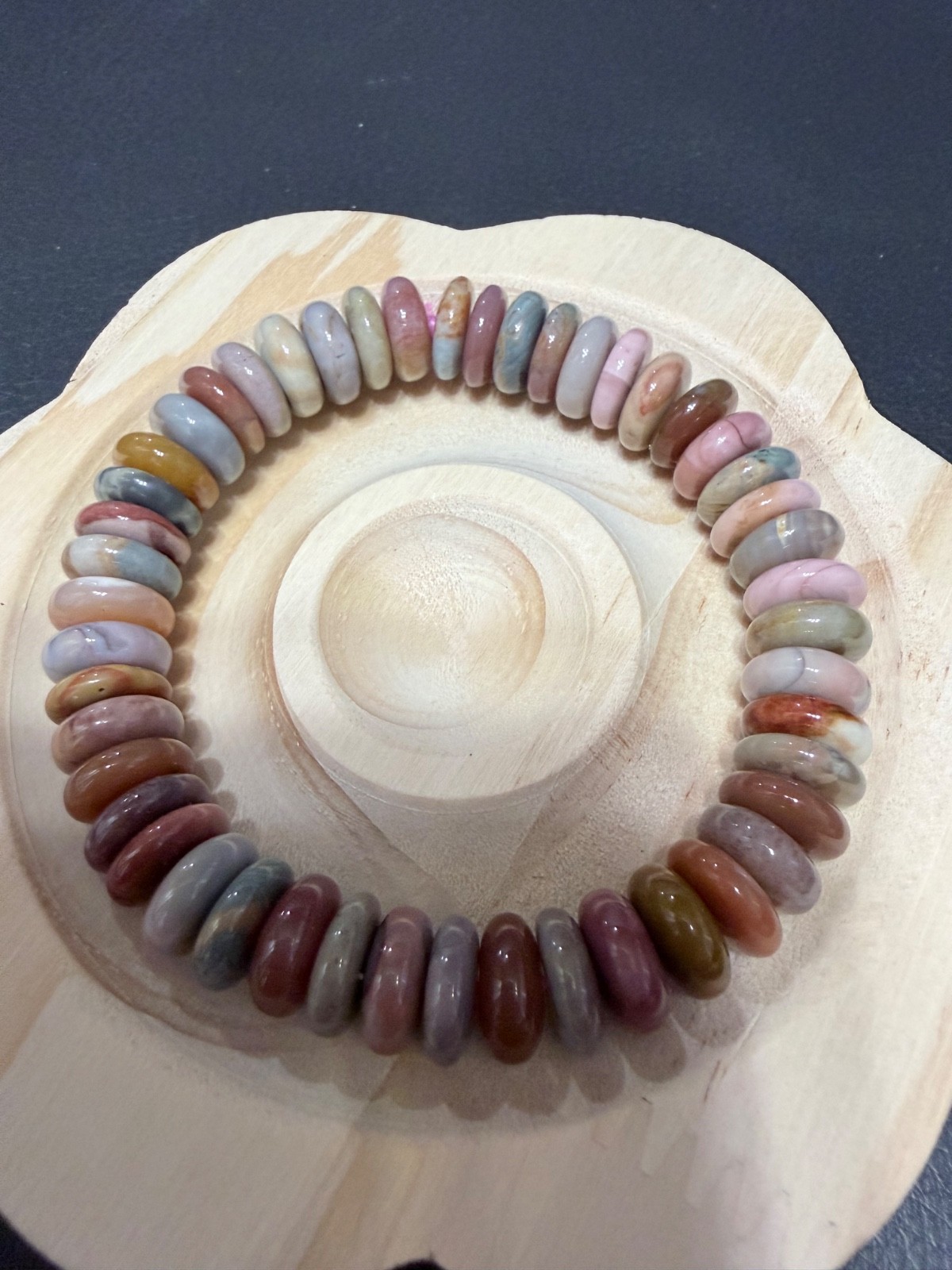 Stunning Stone Alashan Candy Rondell Bracelet – Elastic – see Video!!