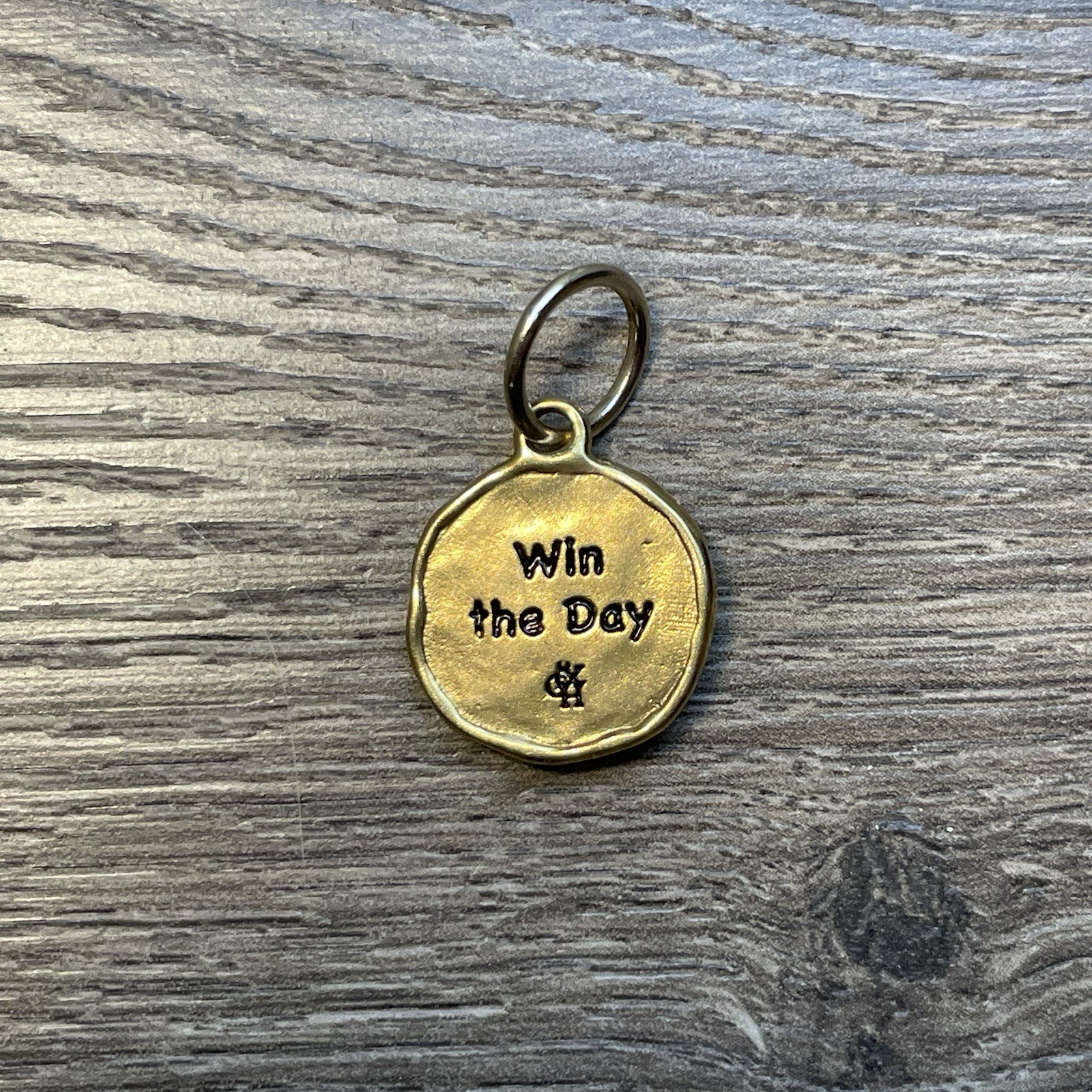 NEW! Grace & Heart “Win The Day” Basketball Charm Pendant Sterling Silver Brass