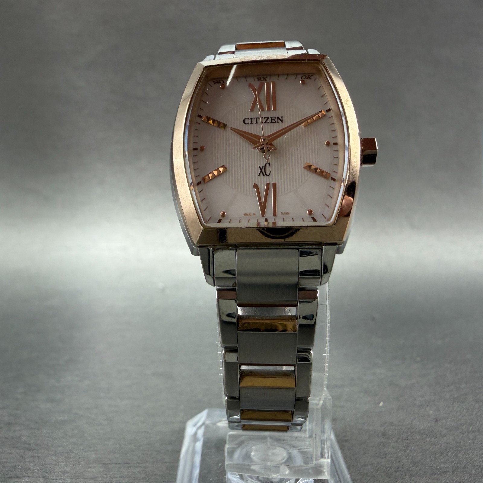 Citizen Eco-Drive XC Watch Women 25mm MOP Dial Two Tone H030-T016022 Runs
