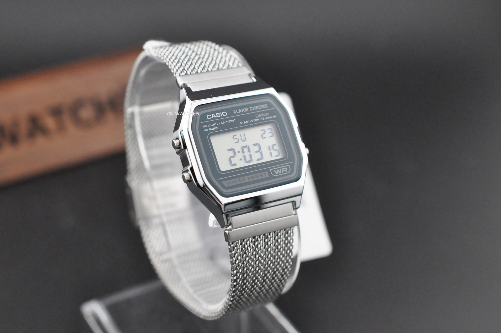 Casio Vintage Series A158WEM-3 Stainless Steel 33mm Silver Dial Mesh Men’s Watch