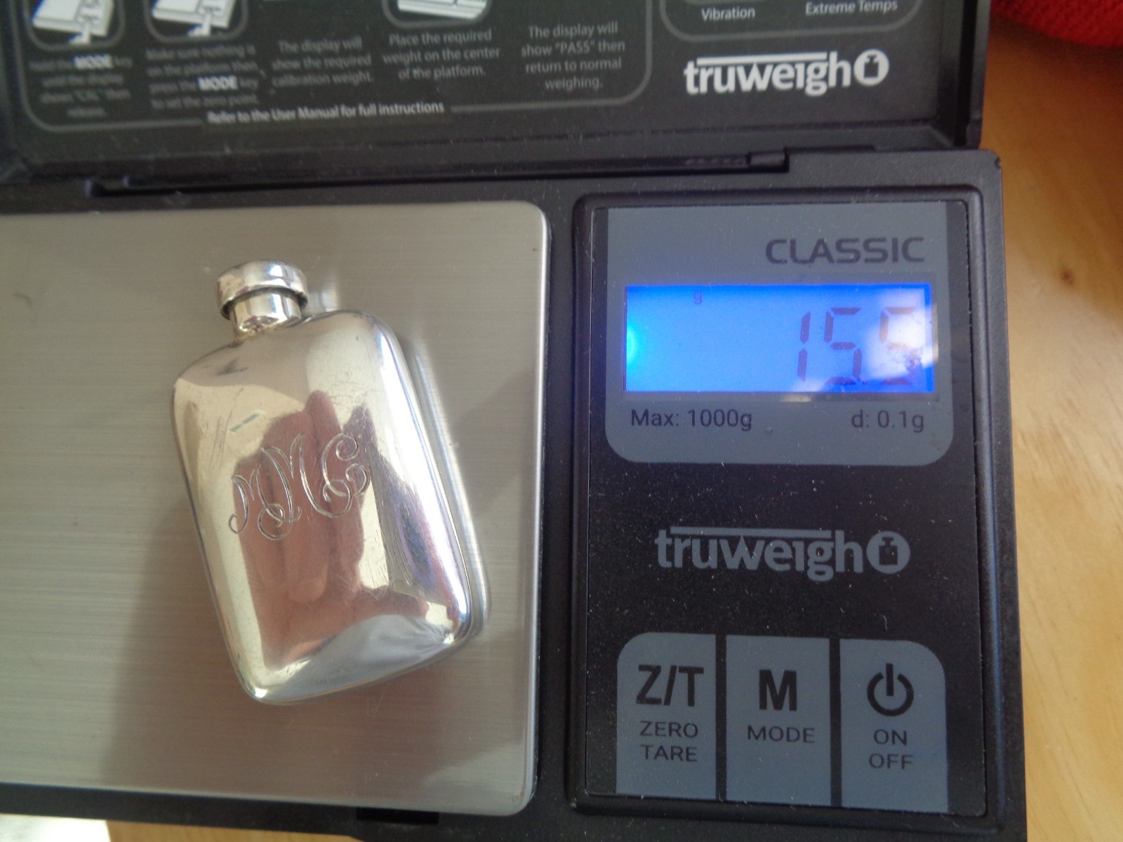 Tiffany & Co. Sterling Silver Miniature Perfume Flask 15.5G