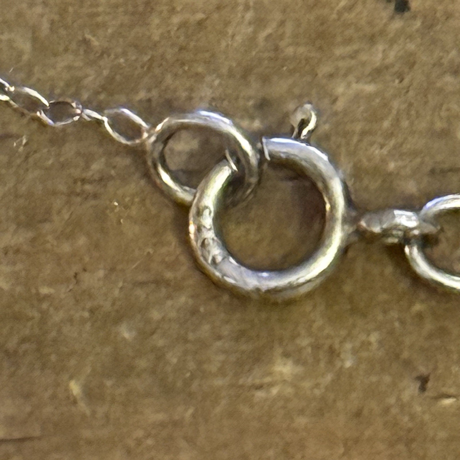 Vintage dainty 925 silver heart locket pendant necklace