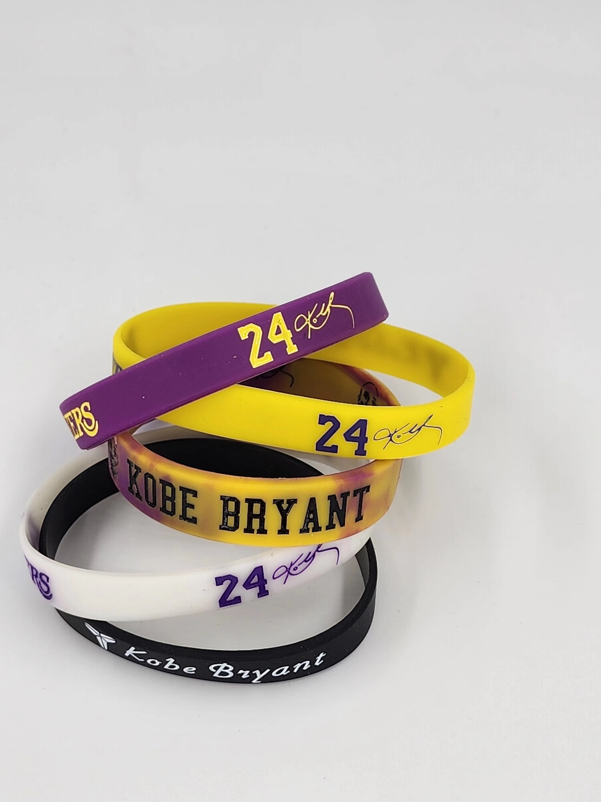 Kobe Bryant Sports Bracelet * 5 pcs with Free Stickers Ideal Gift for Fans