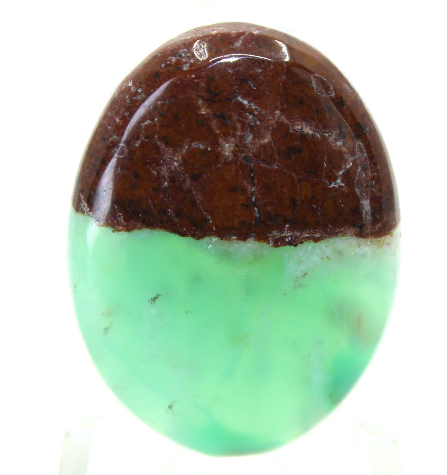 42.10 Cts WoW!! Bio Chrysoprase Gemstone Oval Cabochon Loose Gemstone 32x24x6