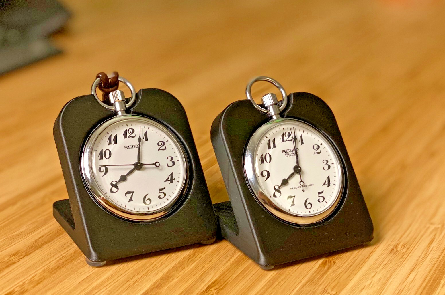 Railroad Pocket Watch Stand Holder Display Fits SEIKO Train Watch SVBR003