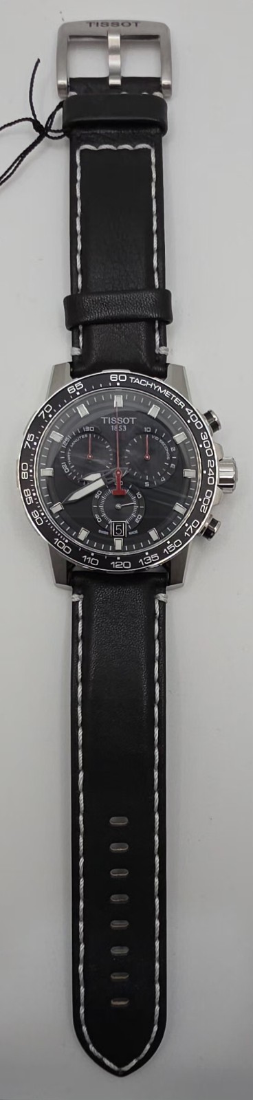 TISSOT Supersport Chrono T125.617.16.051.00 Quartz Black Dial Men’s Watch 45.5mm