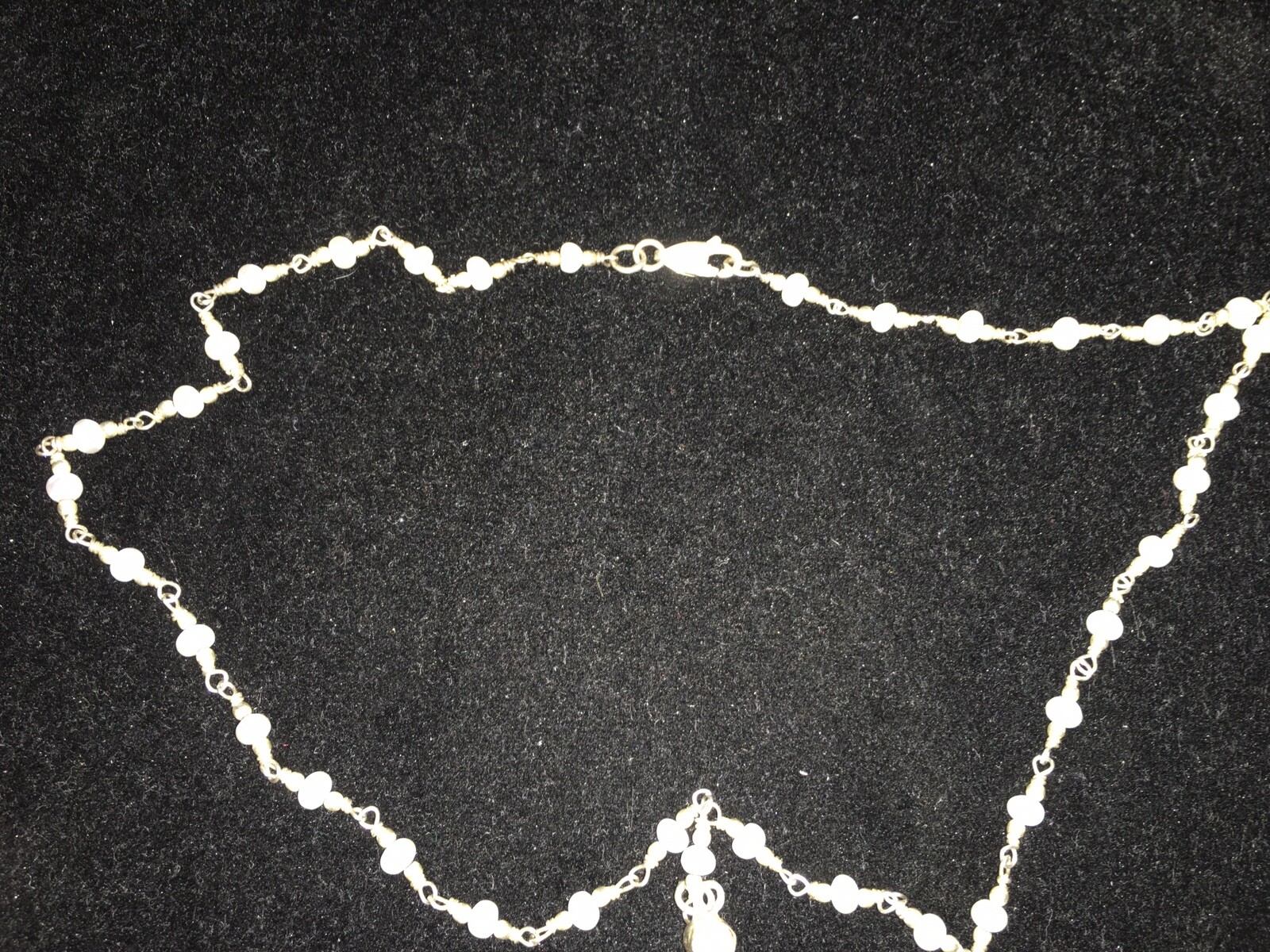 Vintage SAJEN Sterling Pearl Y-Drop Necklace