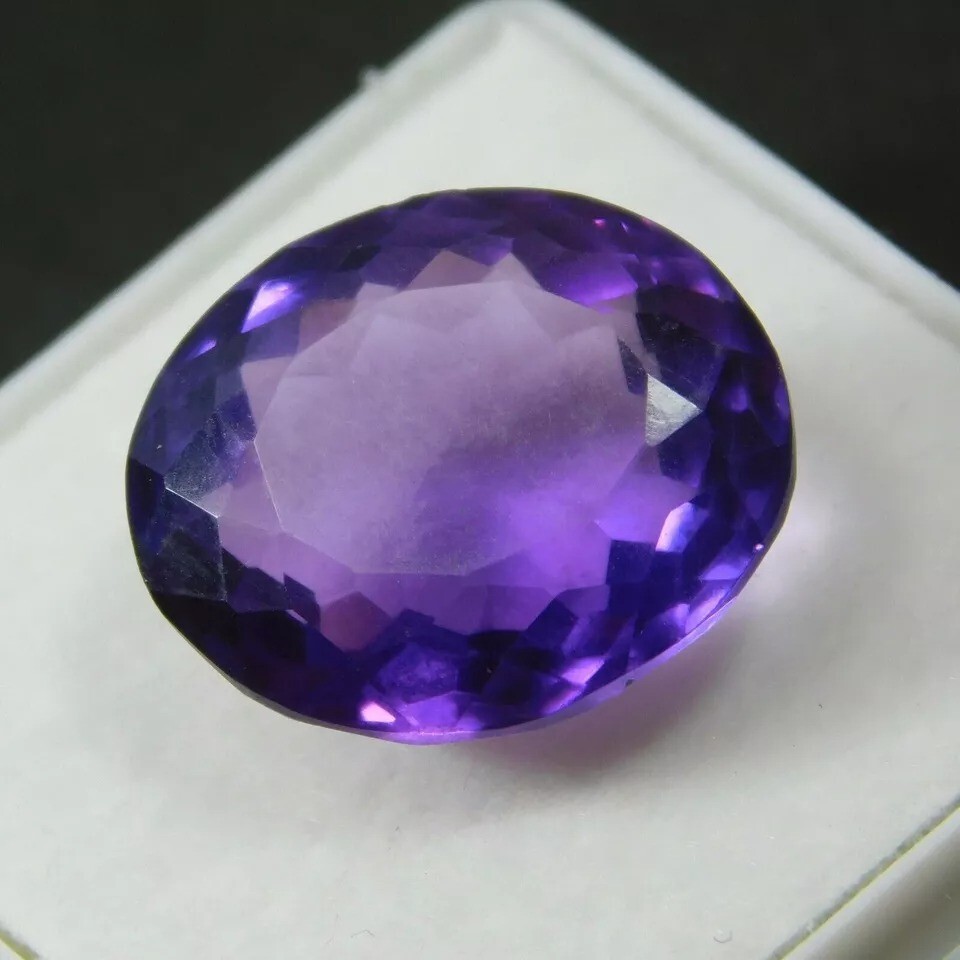 Amethyst Purple Oval Cut Natural 10+ Ct Certified Loose Gemstone For Ring Making