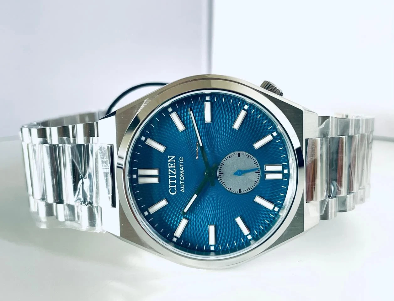 Citizen Tsuyosa NK501051L Mens Stainless Steel Blue Analog Dial Wristwatch 40mm
