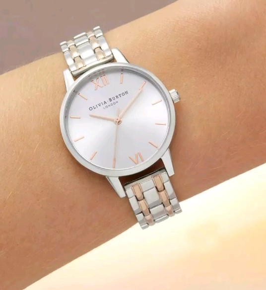 Olivia Burton Ladies Watch – England Collection Silver Carnatio Gold – OB16EN01
