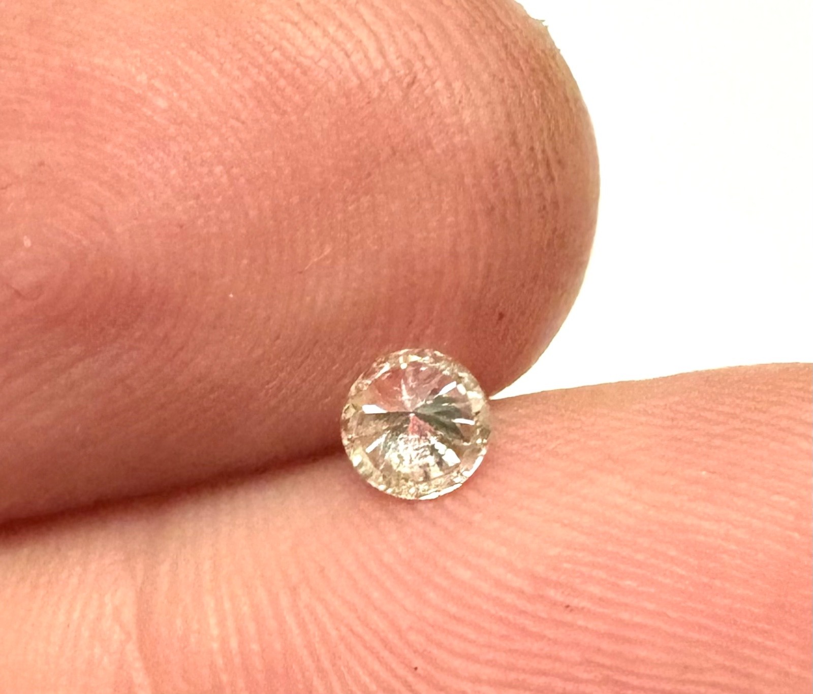 0.23 Carat TTL Brown SI2 Round Brilliant Natural Enhanced MINED Diamond 4.11mm