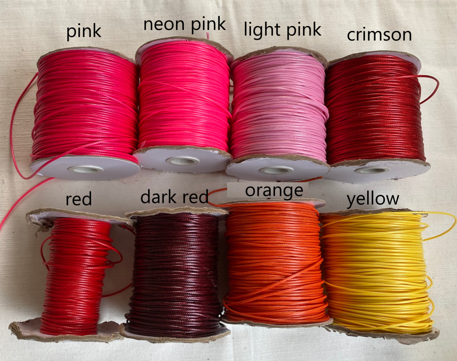 Pick Color & Size 1.5mm Water Resistant Polyester Cord Necklace Unisex Adjustabl