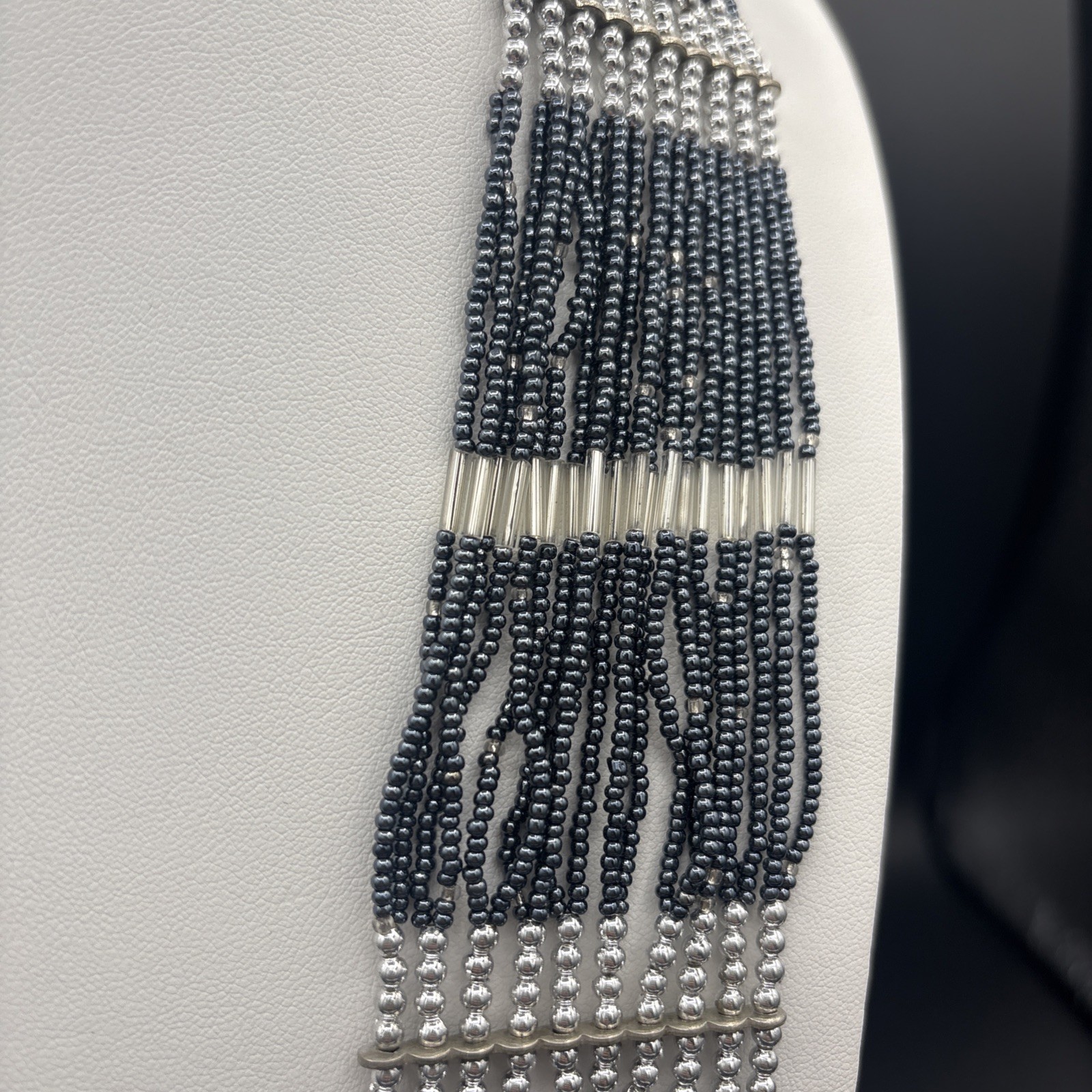 Himalayan Gems Black Beaded Multi Strand 36” Long Necklace