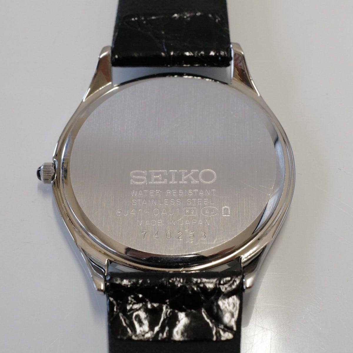 SEIKO DOLCE EXCELINE SACM171 men’s wristwatch used ultra thin lightweight sapphi