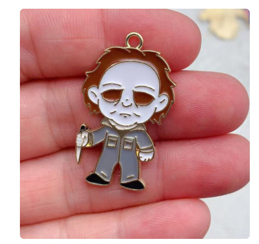 new 80Pcs Halloween Ghost Charm bracelet necklace Pendant DIY Jewelry Making