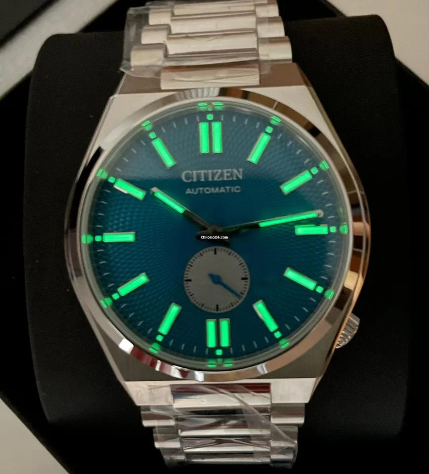 Citizen Tsuyosa NK501051L Mens Stainless Steel Blue Analog Dial Wristwatch 40mm