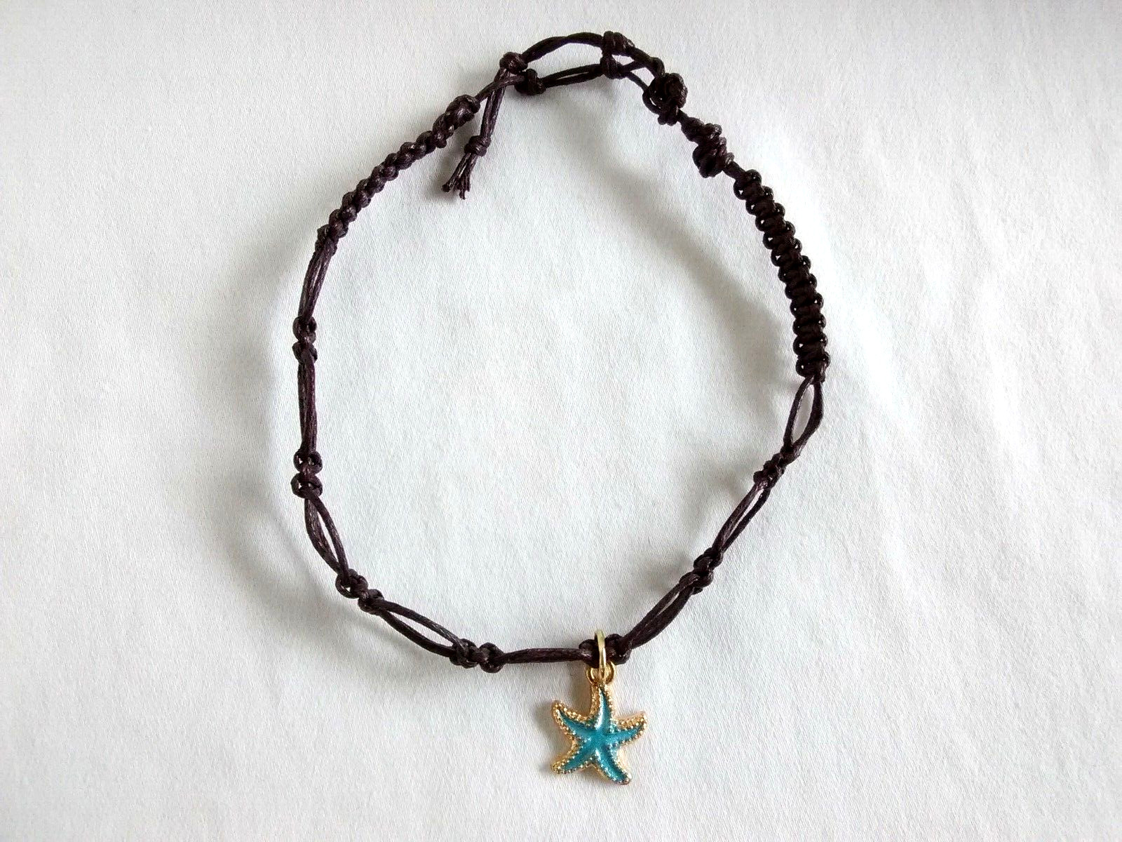 Anklet Natural Macrame Braided Hemp Brown Unisex 9-12″ US Seller New