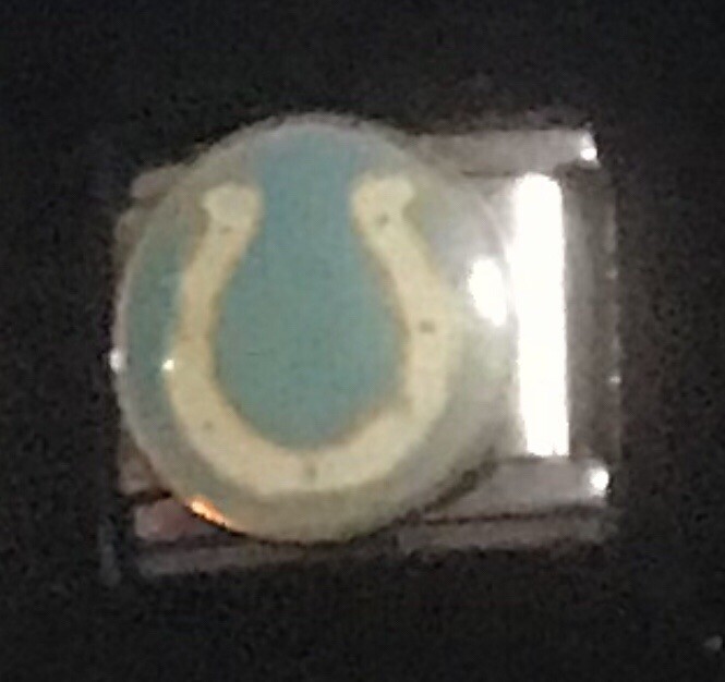 Horseshoe Wholesale Italian Charm Enamel Link 9MM K19