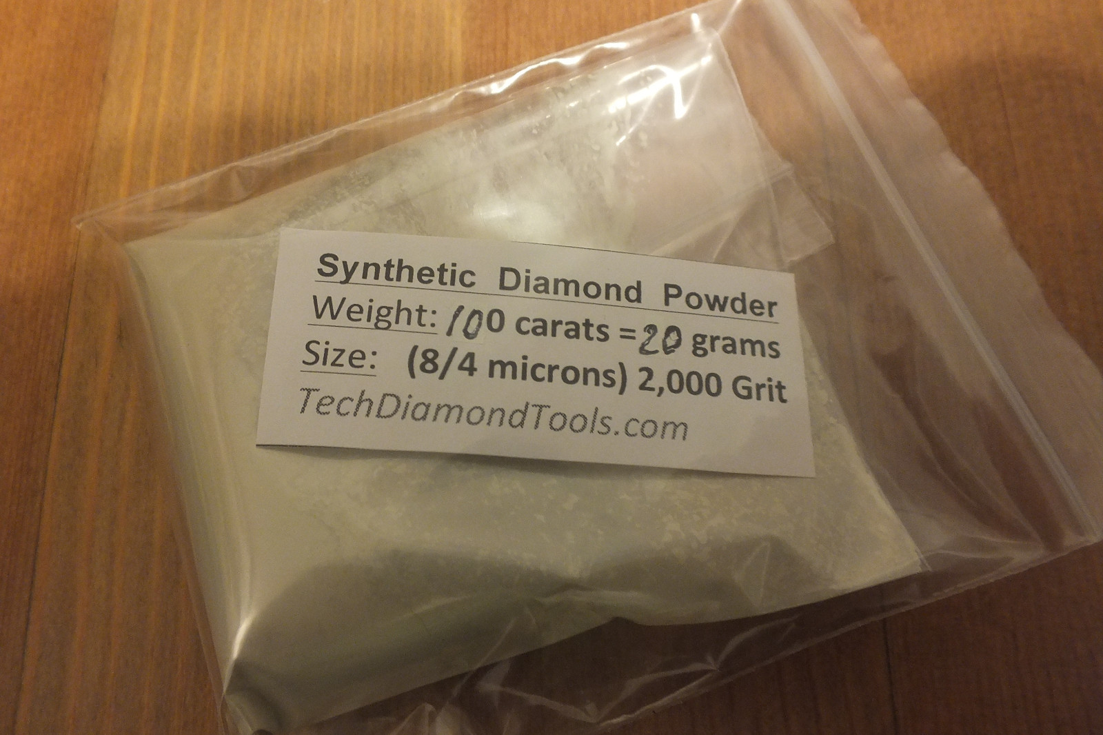 Diamond Powder Polishing Size 200.000 to 400 Grit, Mesh Weight 50 cts = 10 Gram