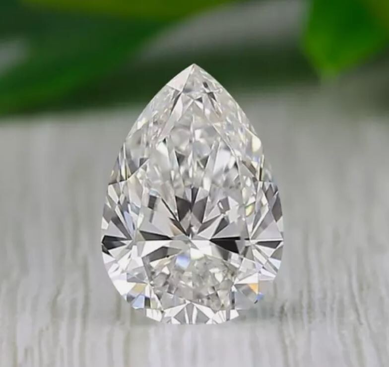 Lab-Grown 5 Pcs Lot Loose CVD Diamond 2.50 x 3 mm Pear IF Clarity Certified