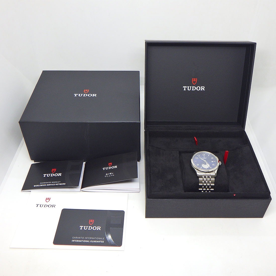 TUDOR Watch 1926 Luna M91560-0002 Date Moon Phase Stainless Steel Automatic