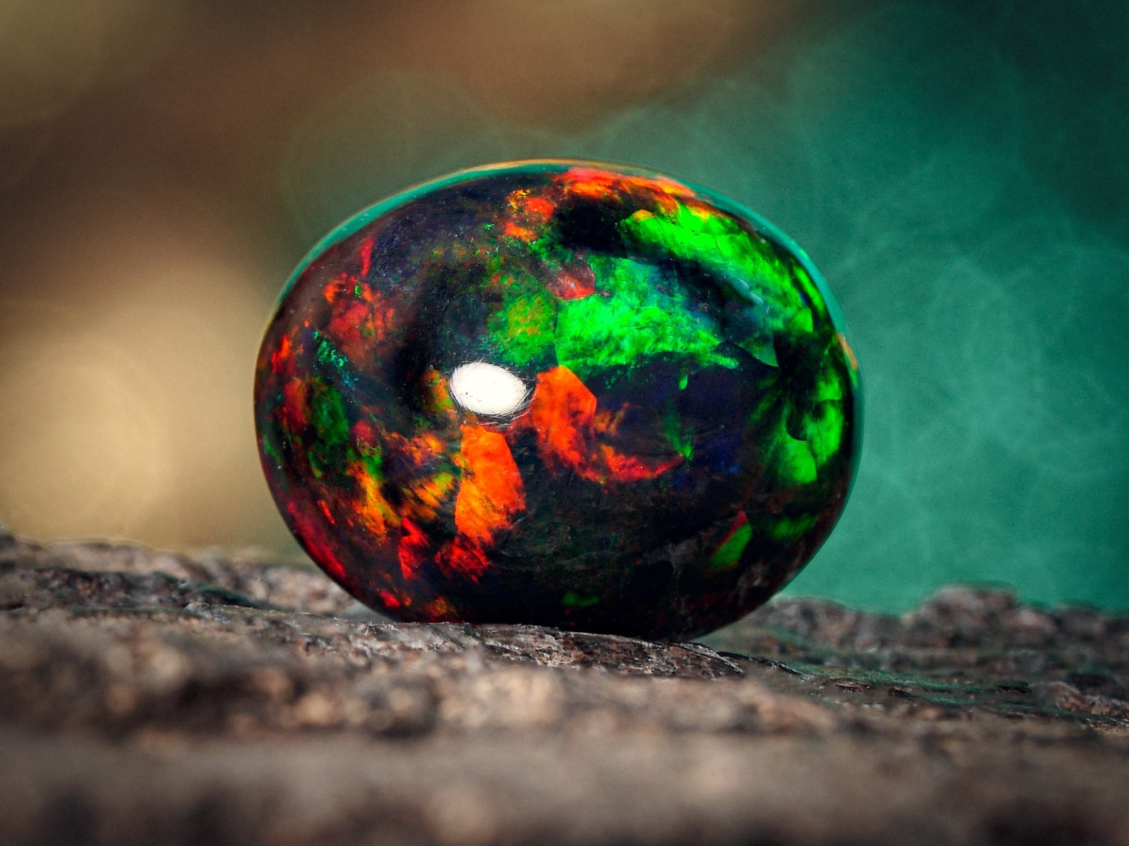 2.30 Carat Ethiopian Black Opal Cabochon 11x9x6 MM Oval Shape Welo Fire Opal