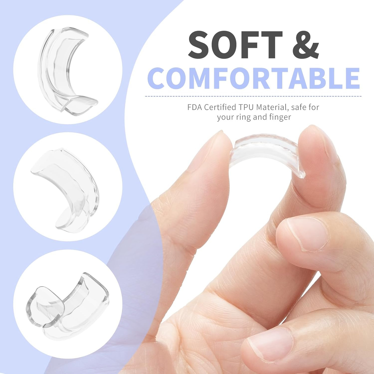 Ring Sizers for Loose Rings – 12 Pack Invisible Guards Adjuster for Men