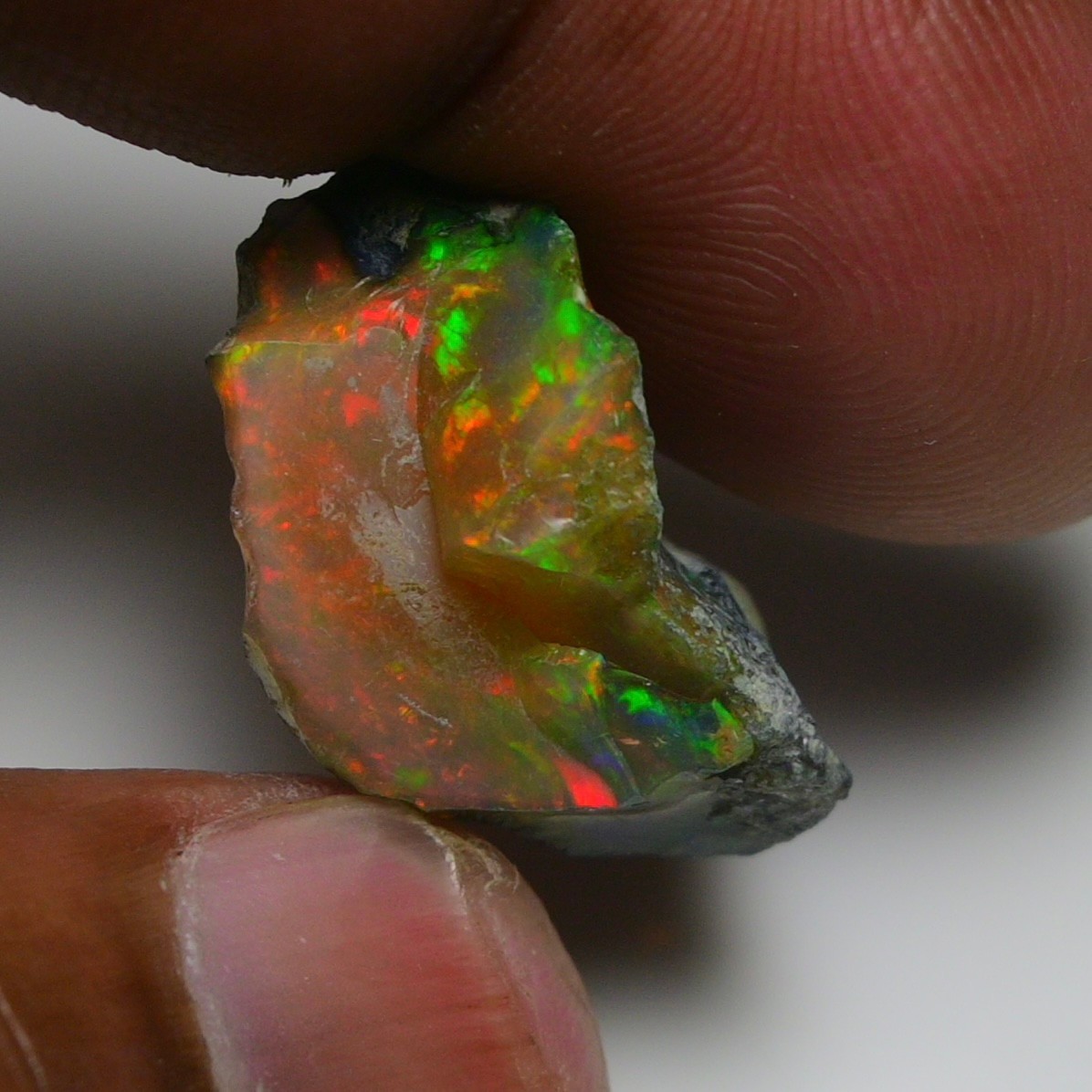 Natural Ethiopian Black Opal Rough 12.70 Ct – Ideal for Jewelry, Welo Fire Opal