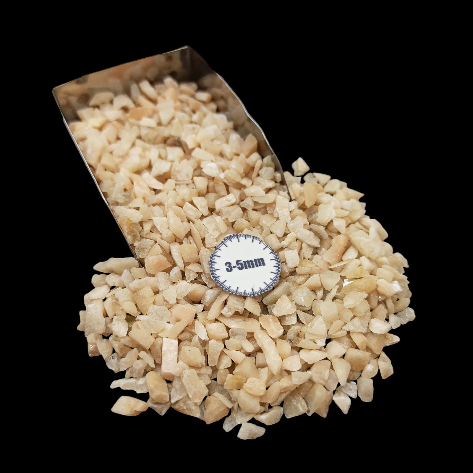 Peach Moonstone Coarse Gemstone 3-5mm for Bottles Home Decor